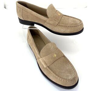 Tory Burch Tan Suede Loafers